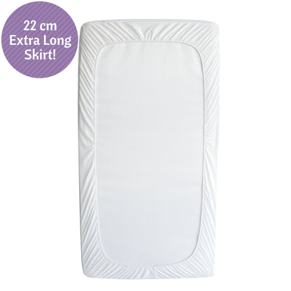 Bamboo Jacquard Cot Bed Mattress Protector 70x140cm
