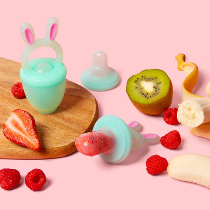Soft Silicone Fruit Feeder Food Nibbler Teether Set